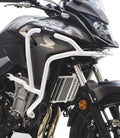 Crosspro Aluminium Crash Bar White - Compatible with OEM Skid Plate – Honda CB500X 2019–2023