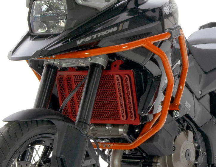 Crosspro Aluminium Crash Bar Orange - Incompatible with OEM Crash Bars – Suzuki V-Strom 1050 (All Models) 2020–2026