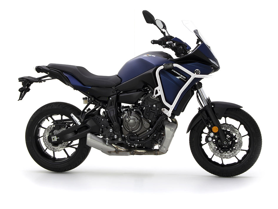 Crosspro Aluminium Crash Bar White – Yamaha Tracer 7 / GT 2020–2024