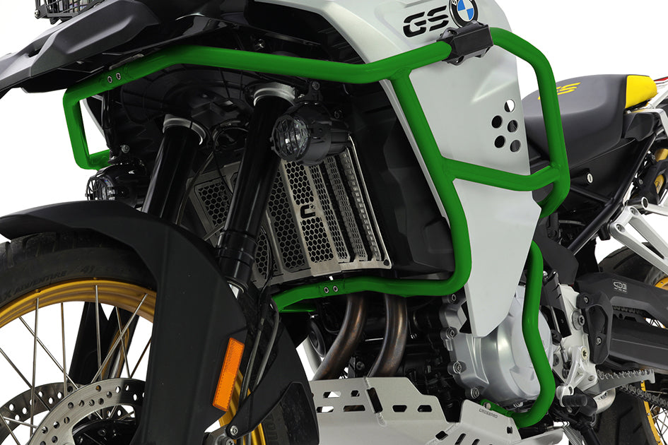 Crosspro Aluminium Crash Bar Green – BMW F850GS Adventure 2021–2023