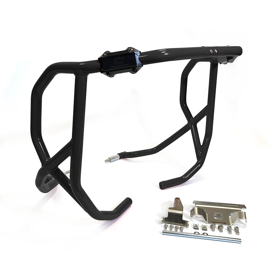 Crosspro Aluminium Crash Bar Black - Compatible with OEM Skid Plate – Ducati DesertX 2022–2025
