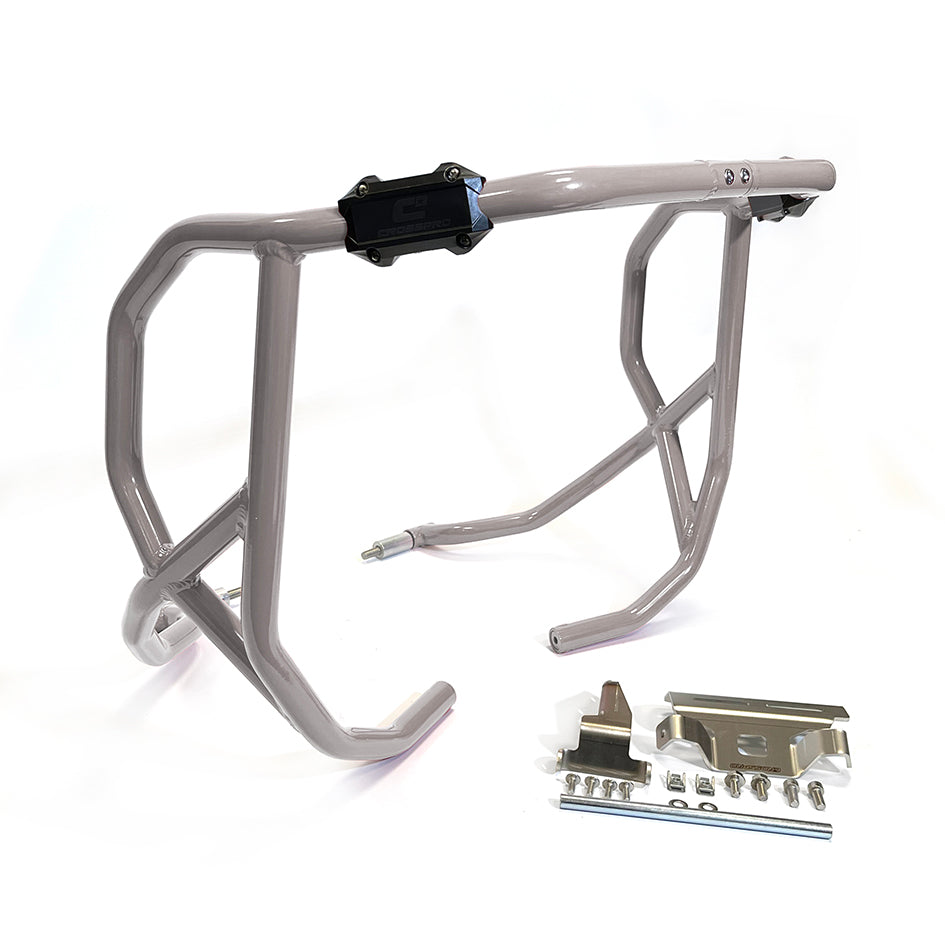 Crosspro Aluminium Crash Bar Ice Polish Protected - Compatible with OEM Skid Plate – Ducati DesertX 2022–2025