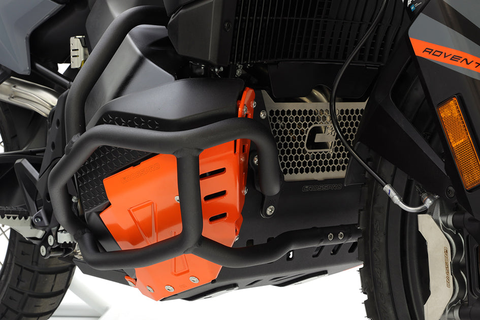 Crosspro Aluminium Crash Bar Textured Black - Compatible with OEM Skid Plate (2CP19700900005)