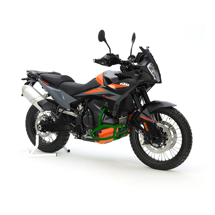 Crosspro Aluminium Crash Bar Green - Compatible with OEM Skid Plate (2CP19700900009)
