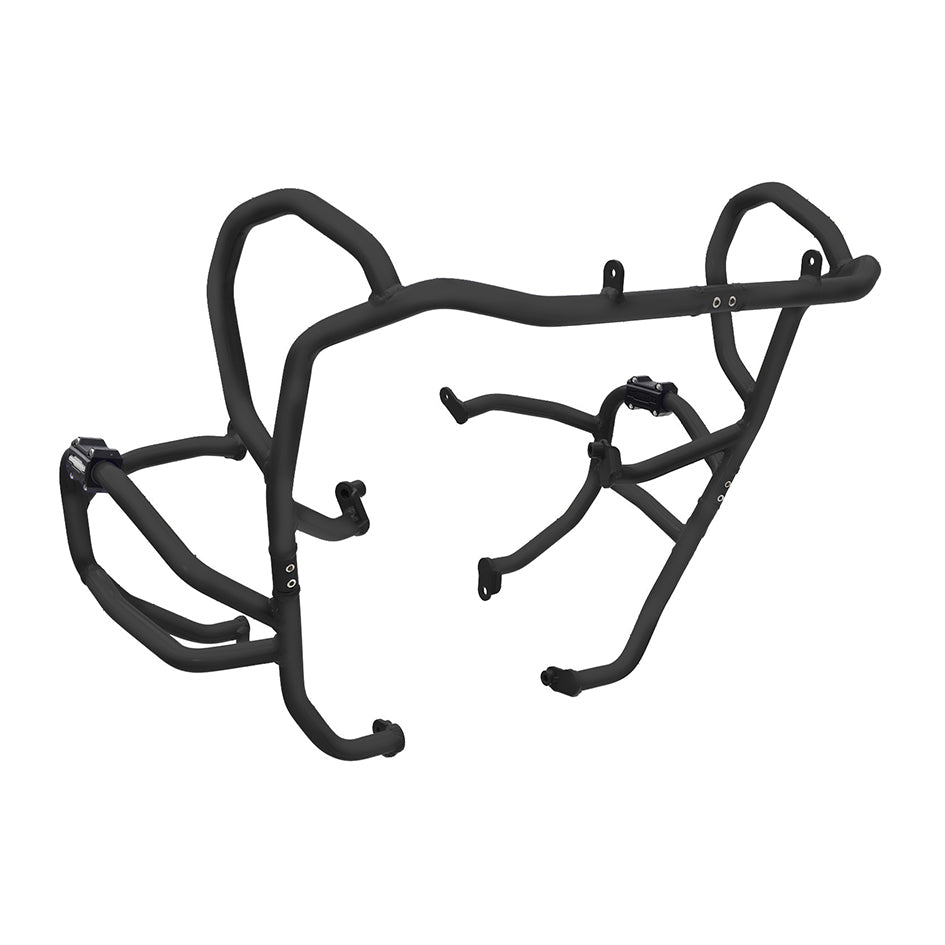Crosspro Aluminium Crash Bar Textured Black - inc Triple Black,Trophy ; Compatible with OEM Skid Plate