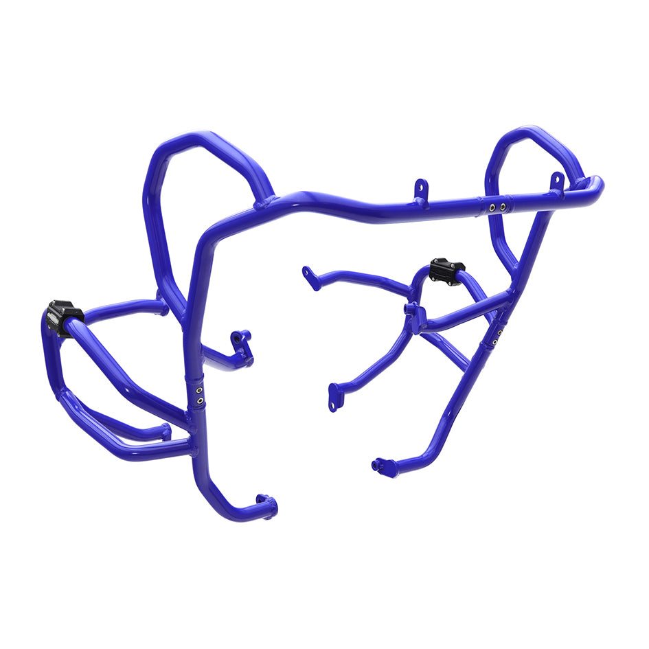 Crosspro Aluminium Crash Bar Blue - inc Triple Black,Trophy ; Compatible with OEM Skid Plate