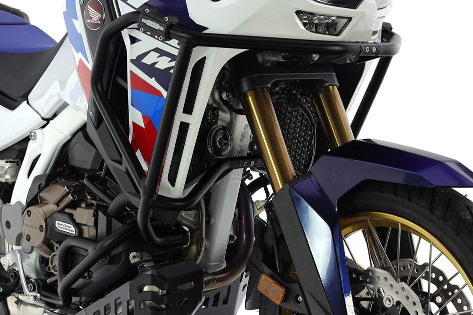 Crosspro Aluminium Crash Bar Black - Adventure Sports DCT. Compatible with OEM engine guard.