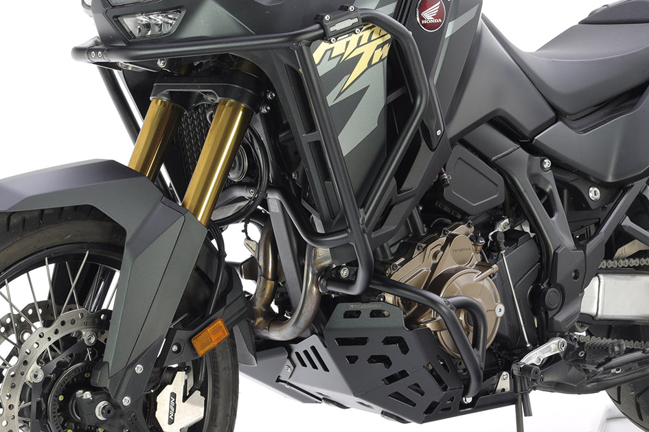 Crosspro Aluminium Crash Bar Textured Black - Adventure Sports; Compatible with OEM Skid Plate – Honda CRF1100L Africa Twin / Adventure Sport 2024–2026