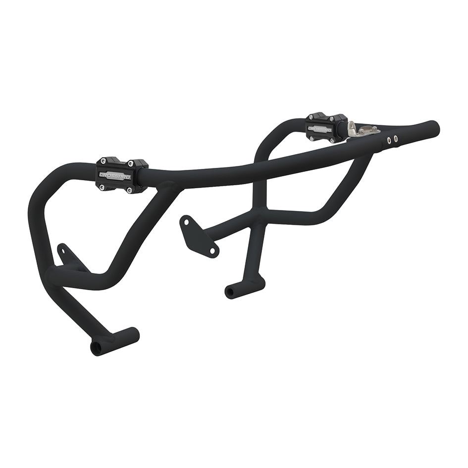 Crosspro Aluminium Crash Bar Textured Black - Compatible with OEM Skid Plate – Yamaha Tracer 7 / GT 2025