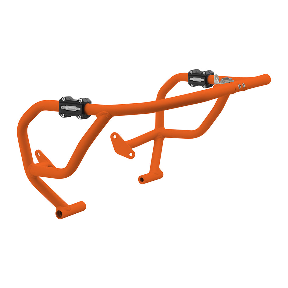 Crosspro Aluminium Crash Bar Orange - Compatible with OEM Skid Plate – Yamaha Tracer 7 / GT 2025