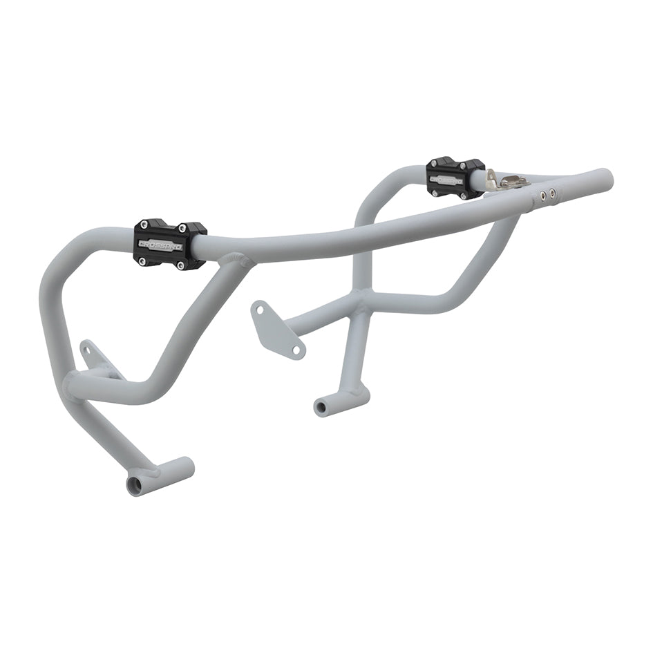 Crosspro Aluminium Crash Bar Textured Gray - Compatible with OEM Skid Plate – Yamaha Tracer 7 / GT 2025