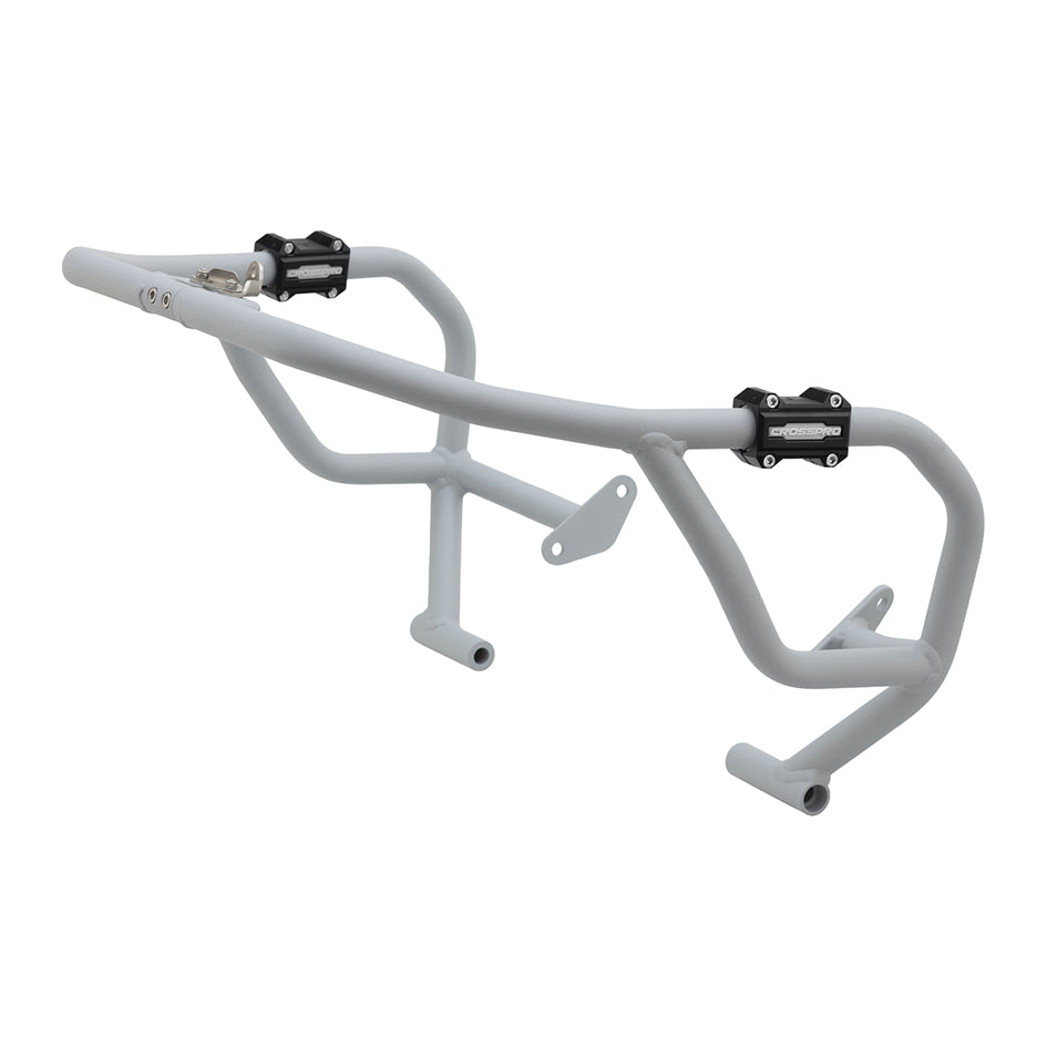 Crosspro Aluminium Crash Bar Textured Gray - Compatible with OEM Skid Plate – Yamaha Tracer 7 / GT 2025