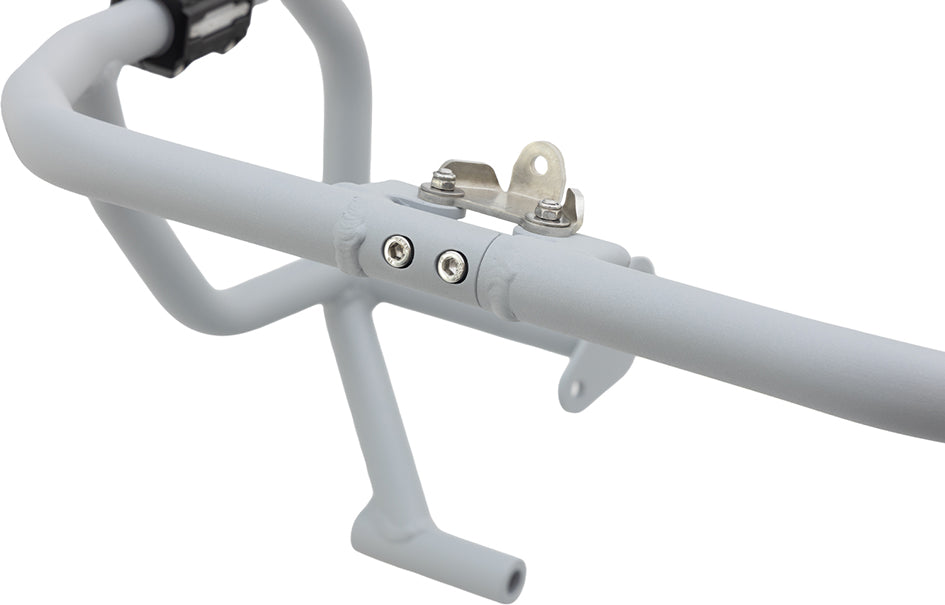 Crosspro Aluminium Crash Bar Textured Gray - Compatible with OEM Skid Plate – Yamaha Tracer 7 / GT 2025