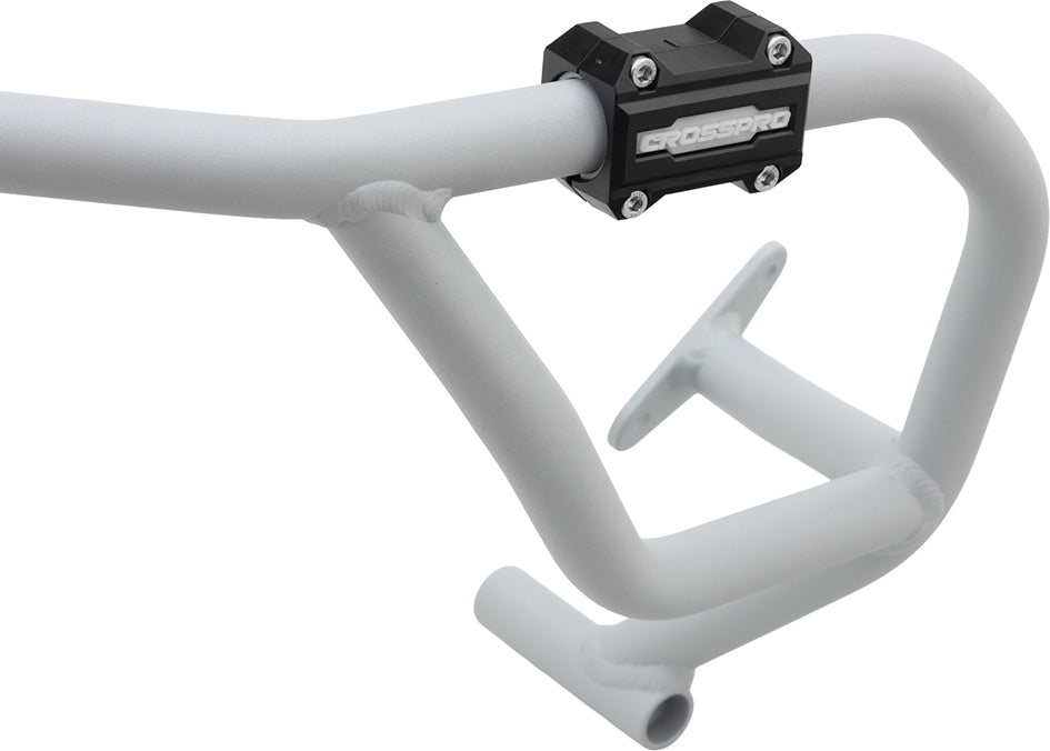 Crosspro Aluminium Crash Bar Textured Gray - Compatible with OEM Skid Plate – Yamaha Tracer 7 / GT 2025