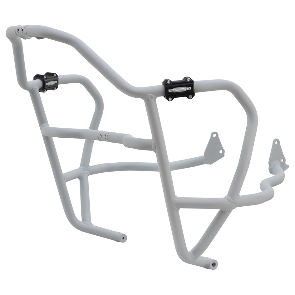 Crosspro Aluminium Crash Bar Textured Gray - World Raid; Compatible with OEM Skid Plate – Yamaha Tenere 700 2026