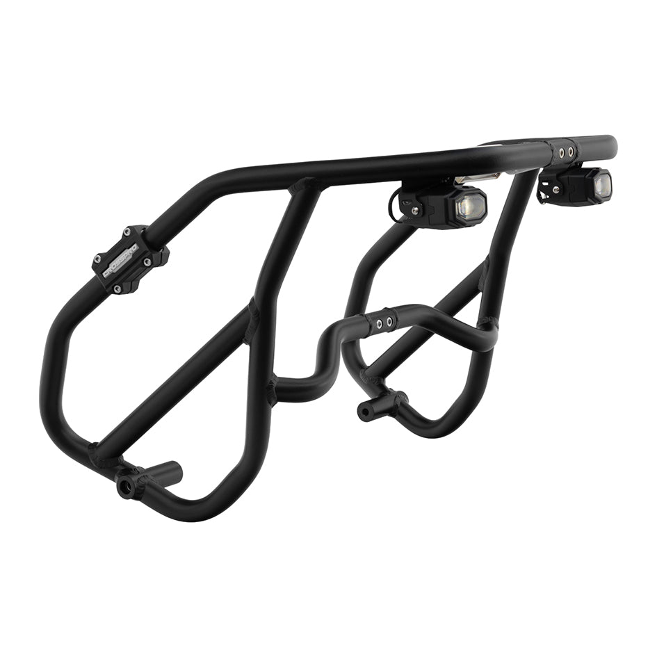 Crosspro Aluminium Crash Bar Textured Black - inc SE ; Compatible with OEM auxiliary headlights
