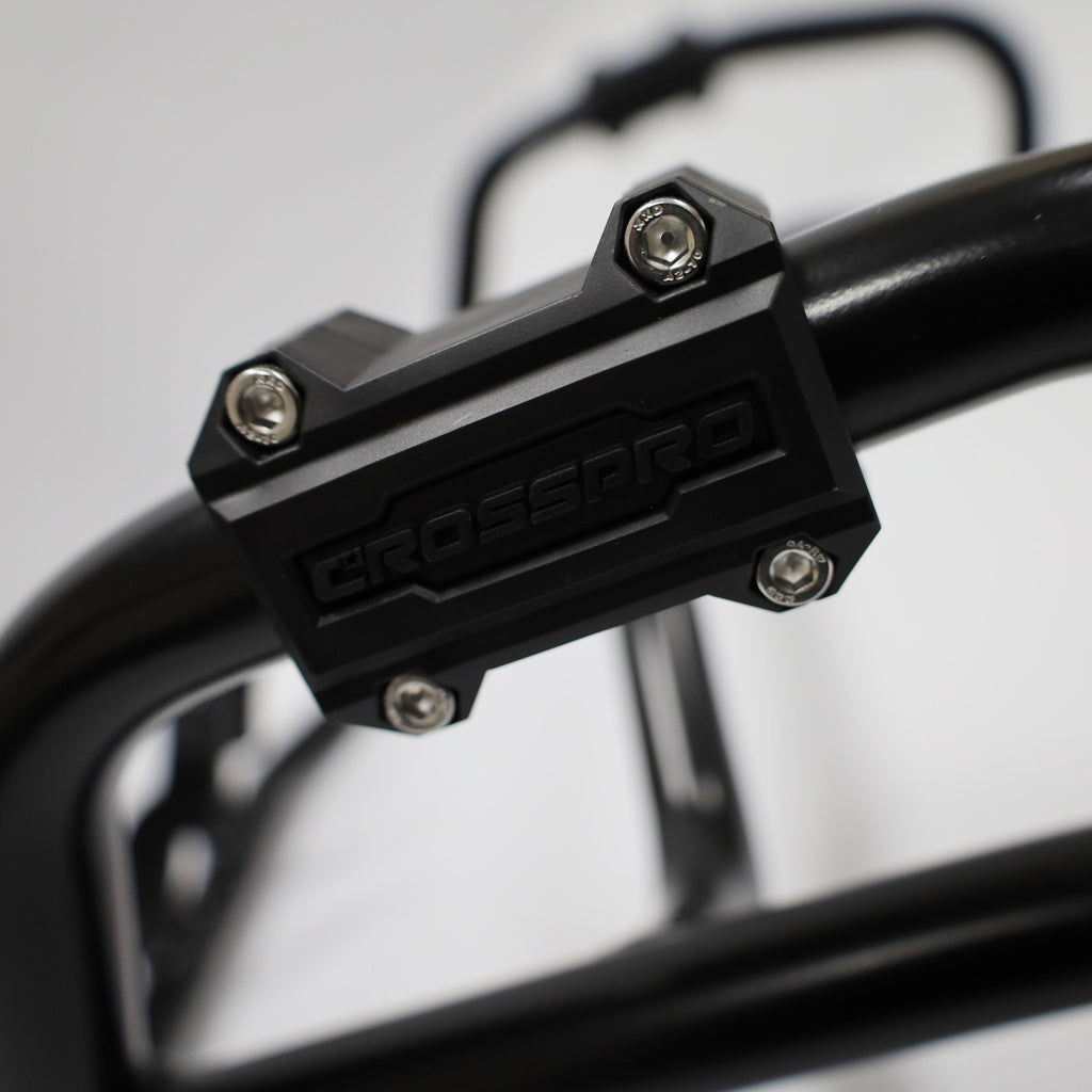 Crosspro Aluminium Crash Bar Black – AJP PR7 650 Adventure 2018–2026