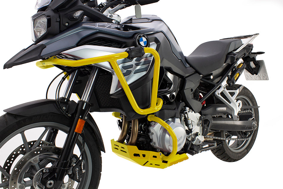 Crosspro Aluminium Crash Bar Yellow - Compatible with OEM Skid Plate (2CP197044A0008)