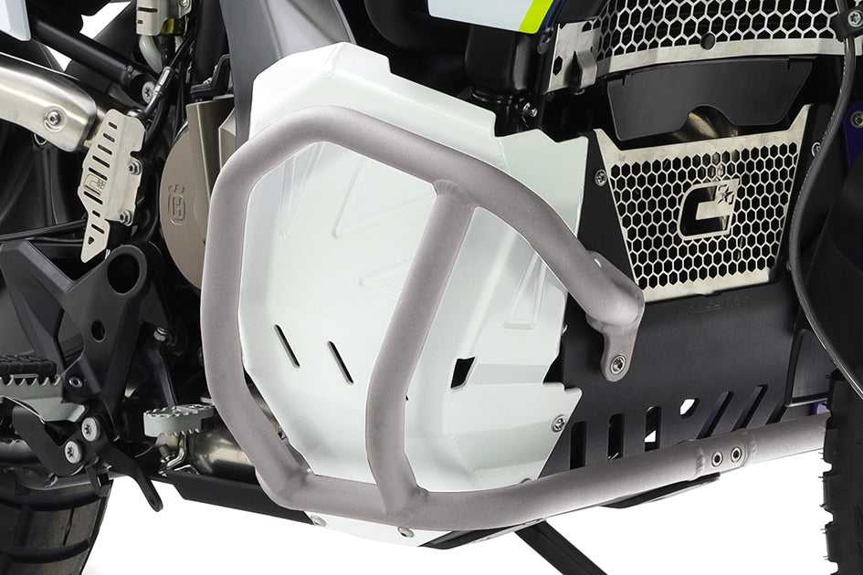 Crosspro Aluminium Lower Crash Bar Ice Polish Protected - Expedition; Compatible with OEM Skid Plate