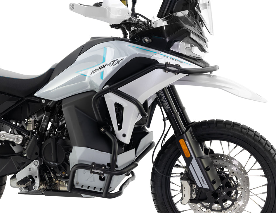 Crosspro Aluminium Crash Bar Textured Black – CFMoto 1000 MT-X 2026