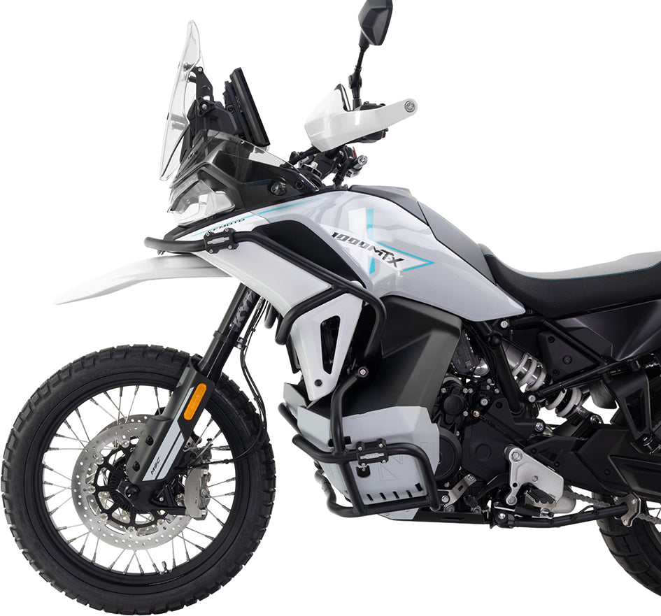 Crosspro Aluminium Crash Bar Textured Black – CFMoto 1000 MT-X 2026