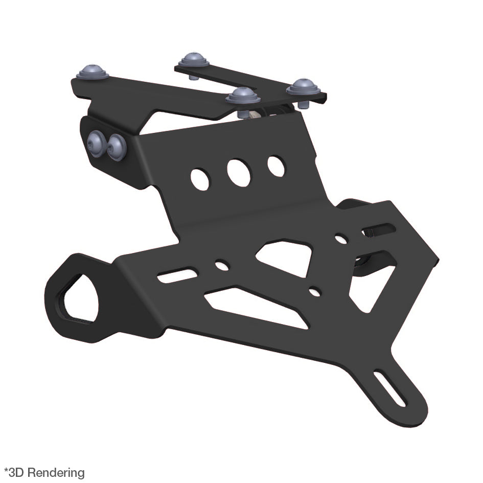 Crosspro License Plate Support Textured Black – Yamaha Tenere 700 2019–2026
