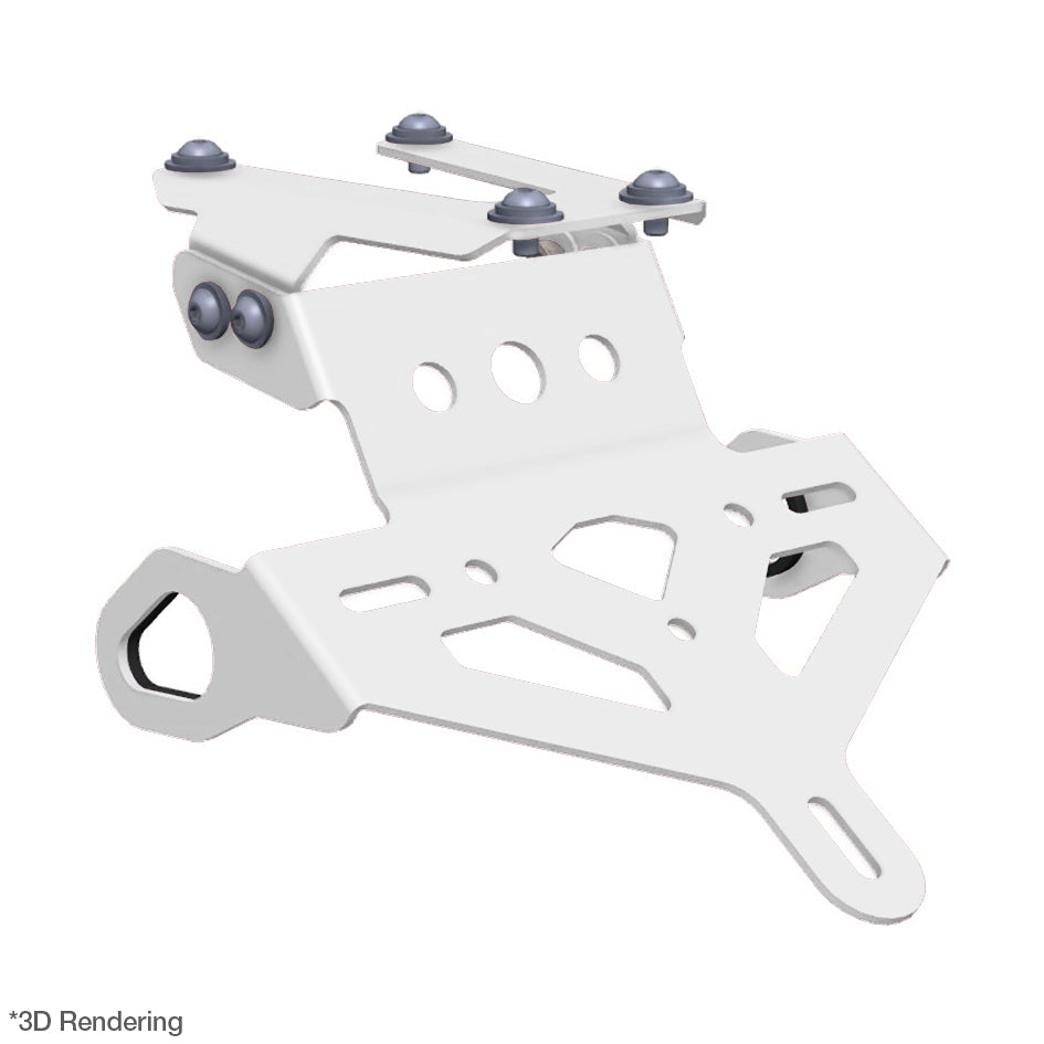 Crosspro License Plate Support White – Yamaha Tenere 700 2019–2026