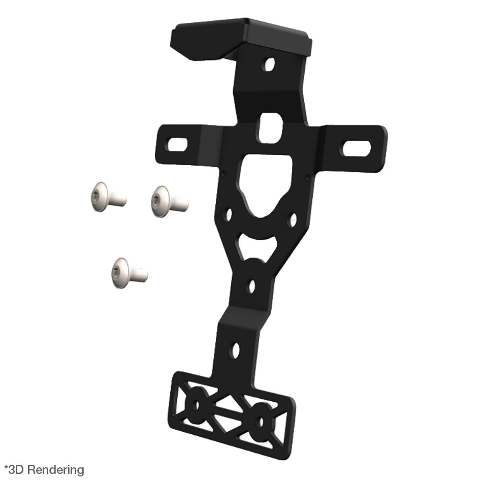 Crosspro License Plate Support Black – Ducati DesertX 2022–2025