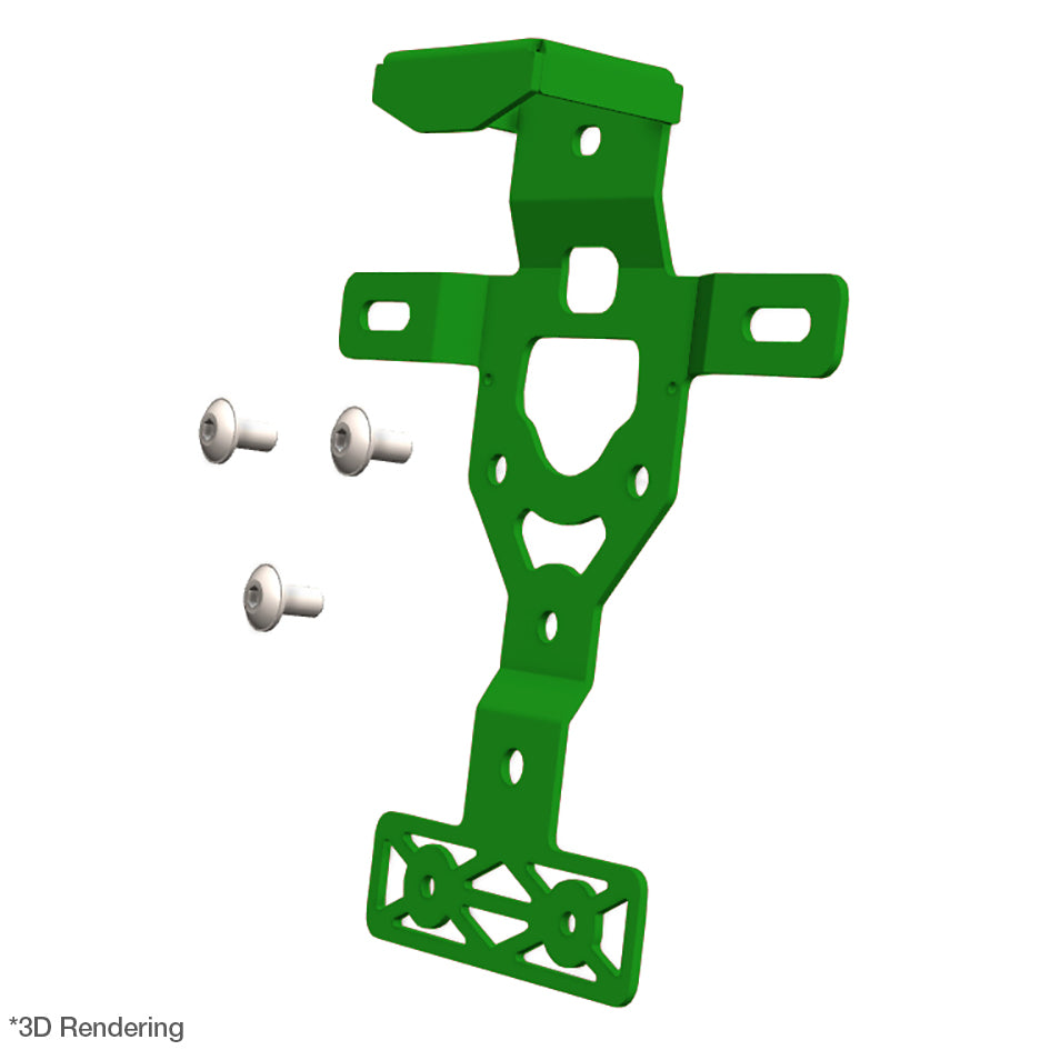 Crosspro License Plate Support Green – Ducati DesertX 2022–2025