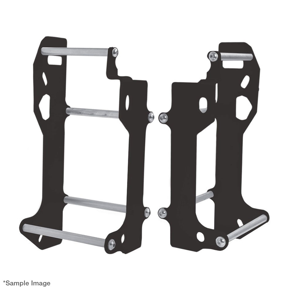 Crosspro Trail Radiator Guard, Textured Black – AJP PR7 650 Adventure 2018–2026