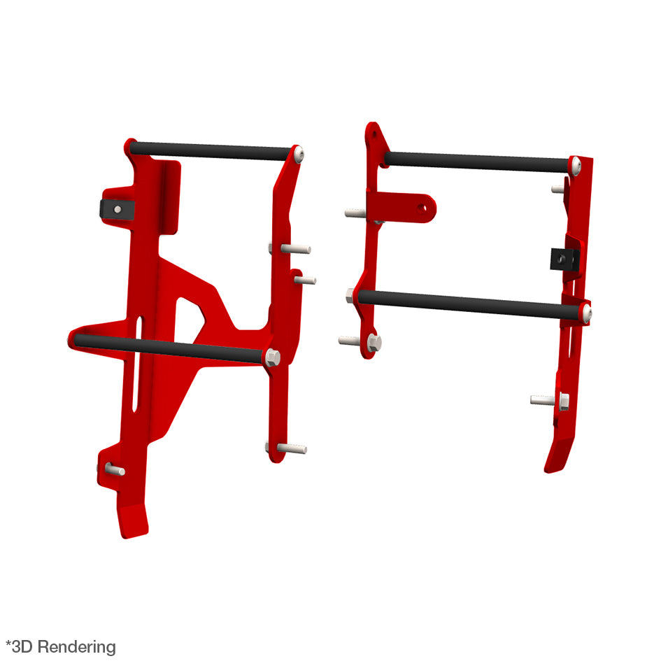 Crosspro Trail Radiator Guard, Red – Suzuki DR-Z4S / SM 2025–2026