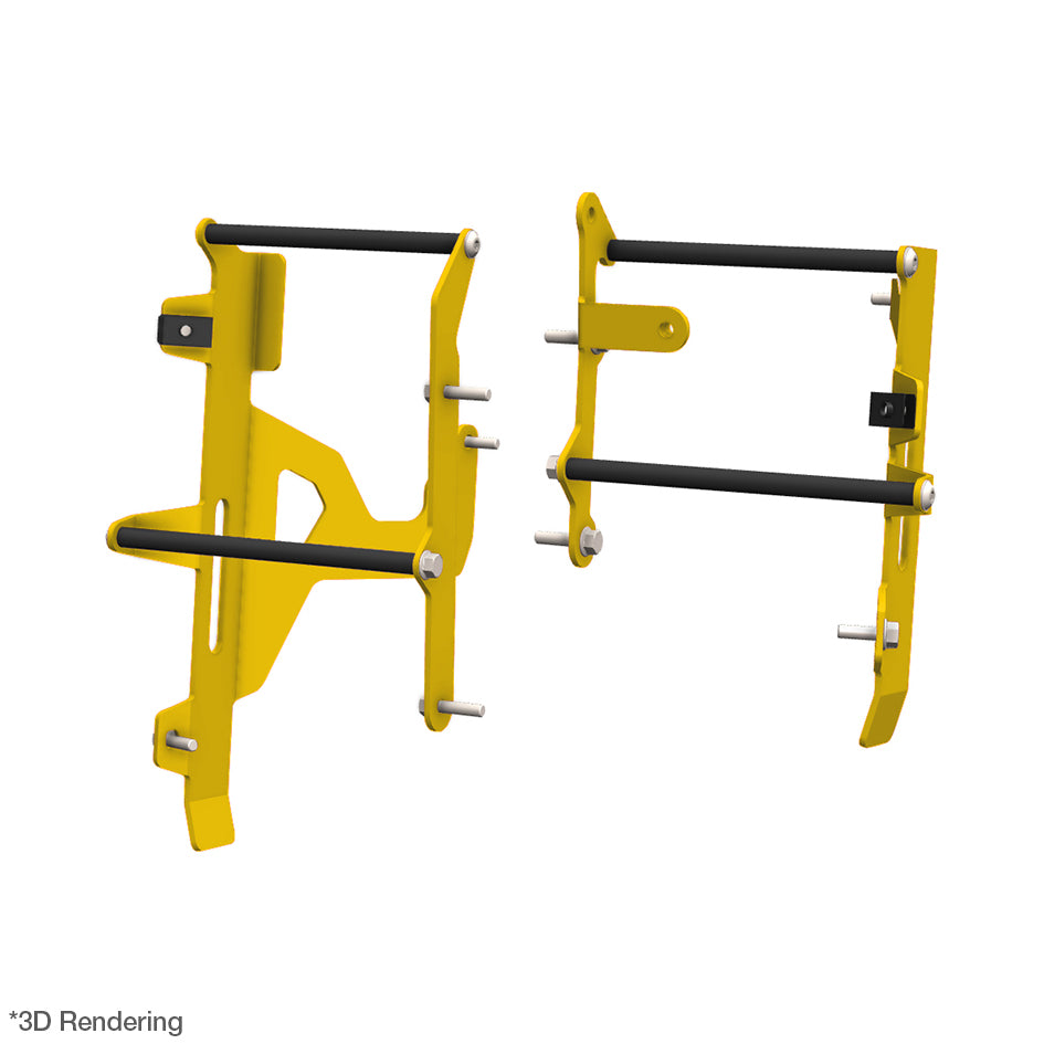 Crosspro Trail Radiator Guard, Yellow – Suzuki DR-Z4S / SM 2025–2026