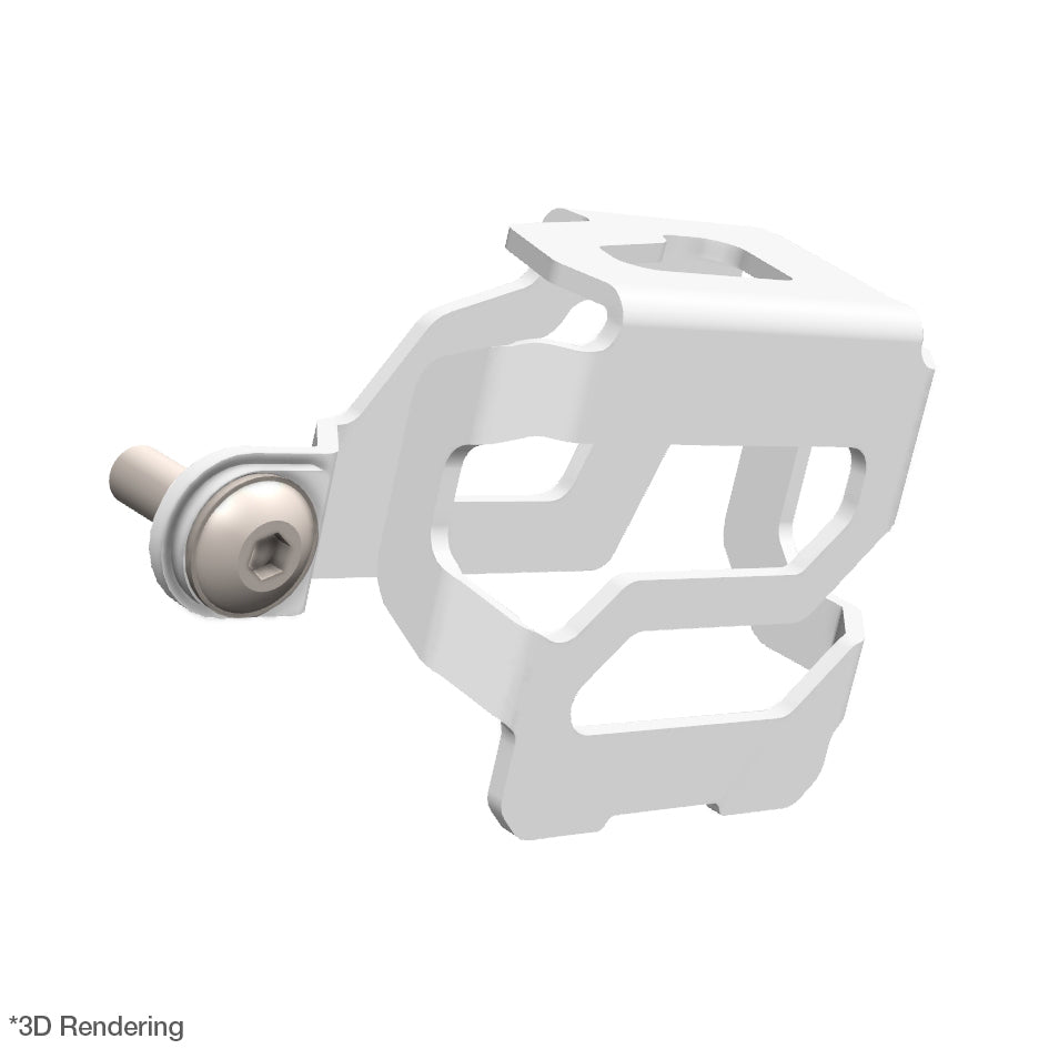 Crosspro Rear Brake Fluid Reservoir Guard, White - Adventure Sports,Adventure Sports DCT,Africa Twin,DCT