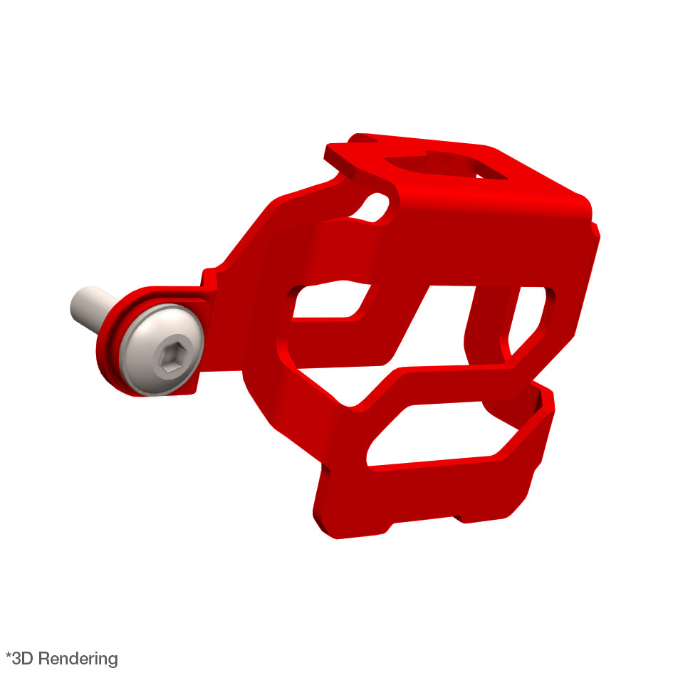 Crosspro Rear Brake Fluid Reservoir Guard, Red - Adventure Sports,Adventure Sports DCT,Africa Twin,DCT