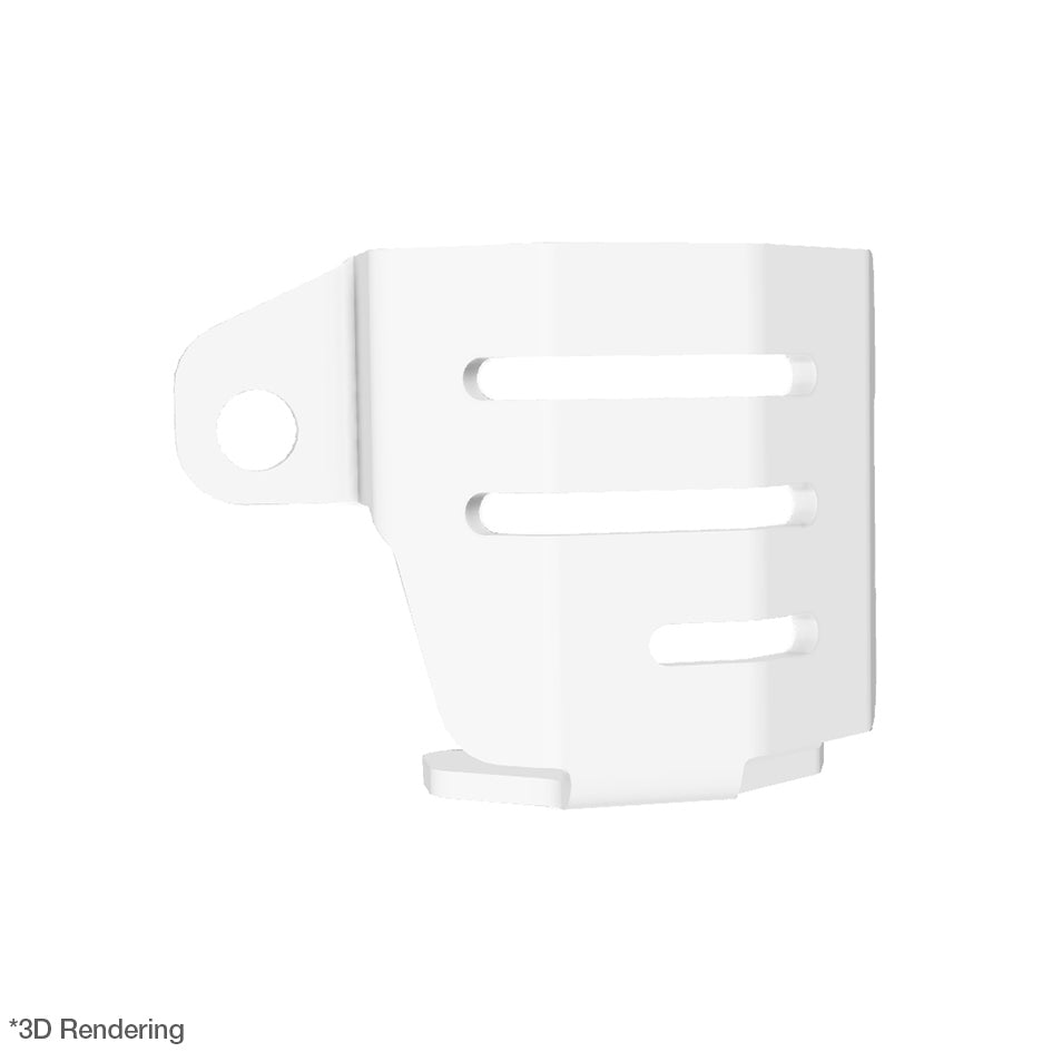 Crosspro Rear Brake Fluid Reservoir Guard, White – Ducati DesertX 2022–2025