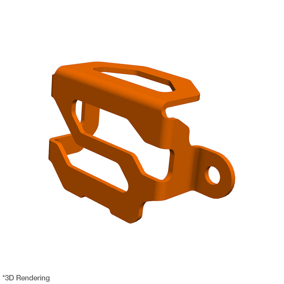 Crosspro Rear Brake Fluid Reservoir Guard, Orange – CFMoto 450 MT 2024–2026