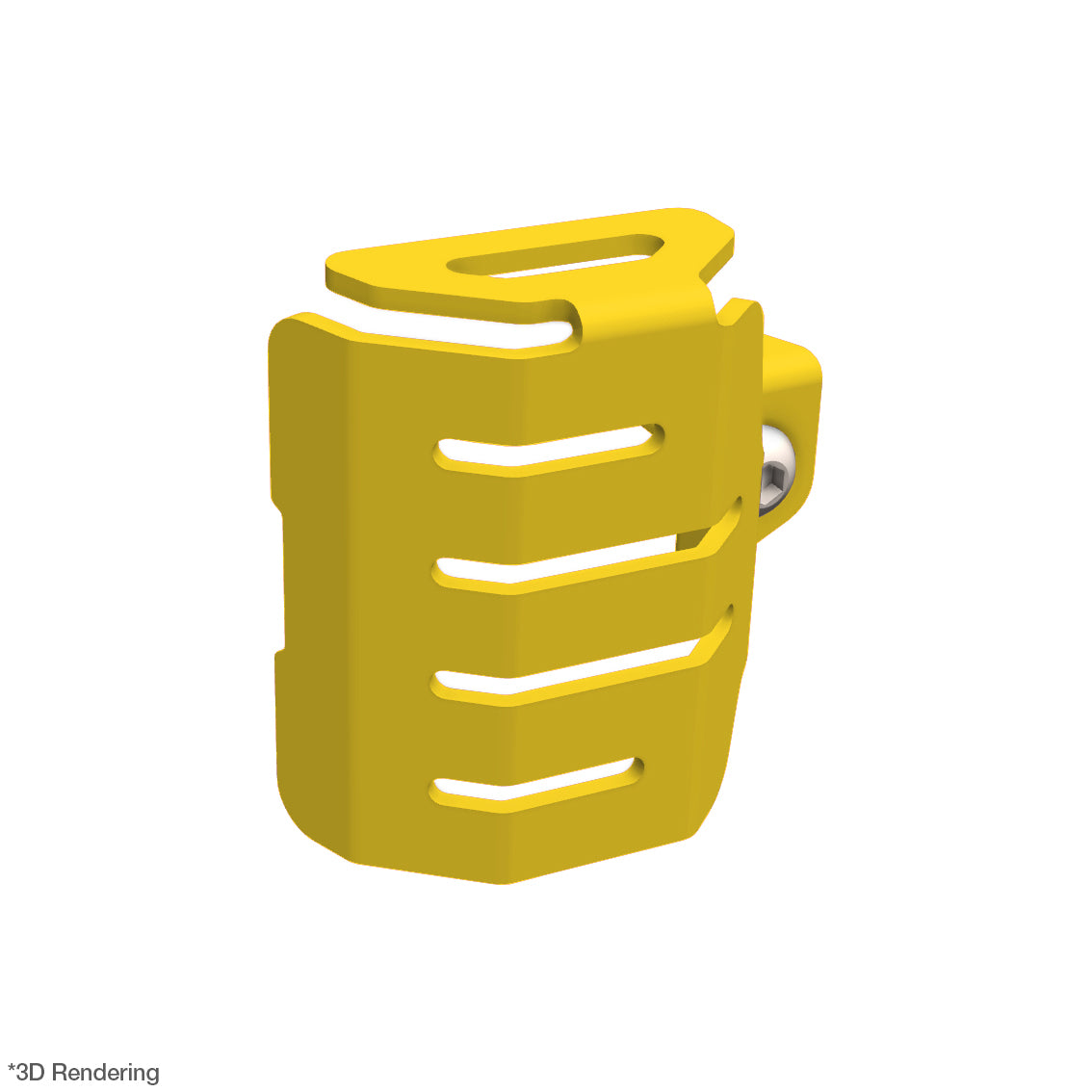 Crosspro Rear Brake Fluid Reservoir Guard, Yellow – CFMoto 1000 MT-X 2026 / CFMoto 800 MT-X 2025–2026