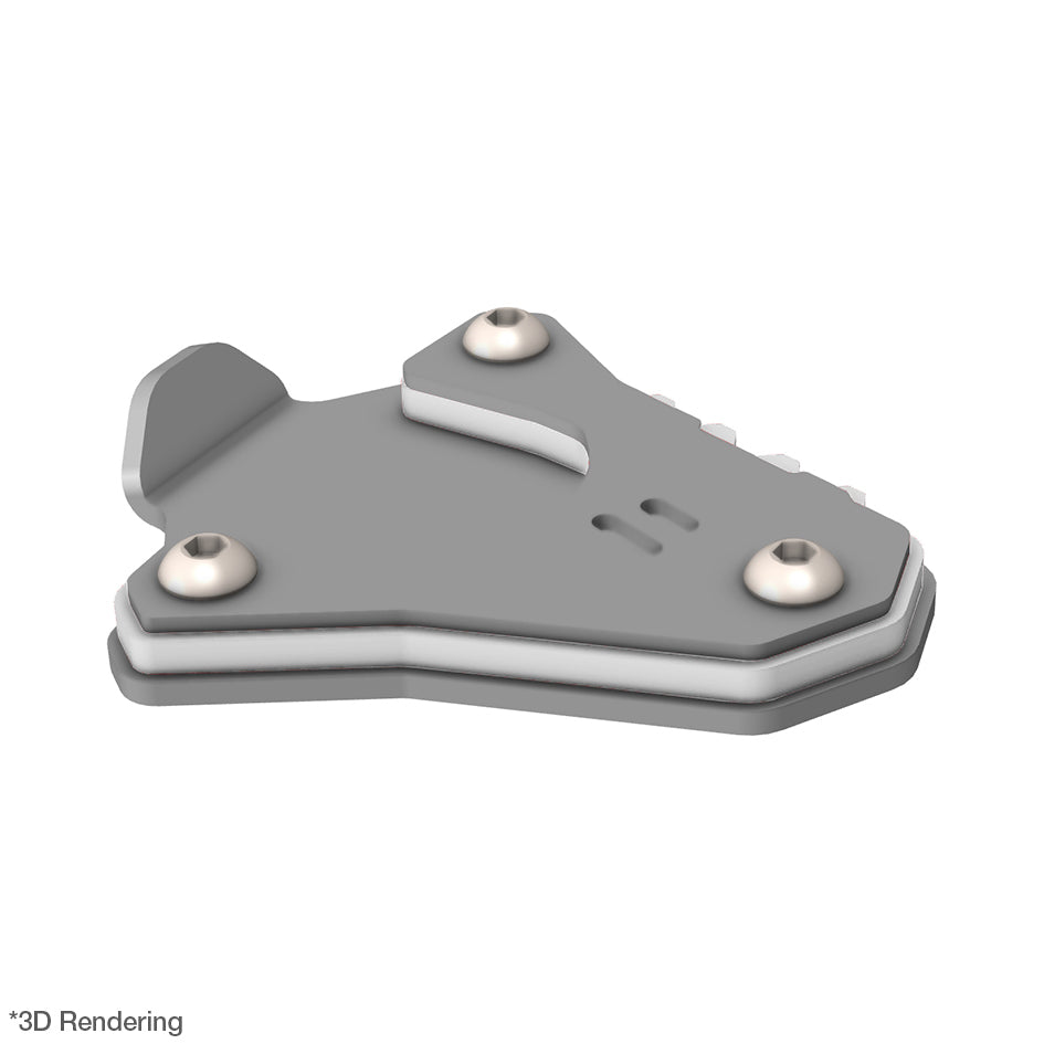 Crosspro Side Stand Base Extension, White – KTM 790 Adventure 2022 / KTM 790 Adventure R 2023–2024