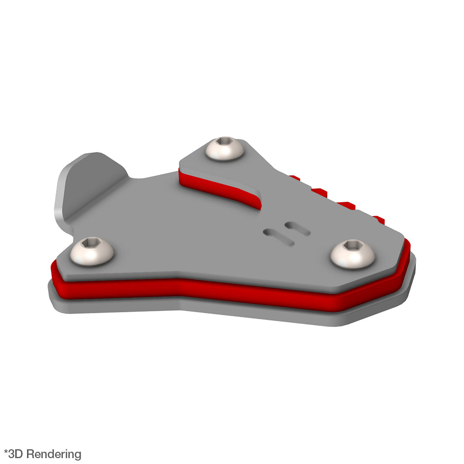 Crosspro Side Stand Base Extension, Red – KTM 790 Adventure 2022 / KTM 790 Adventure R 2023–2024