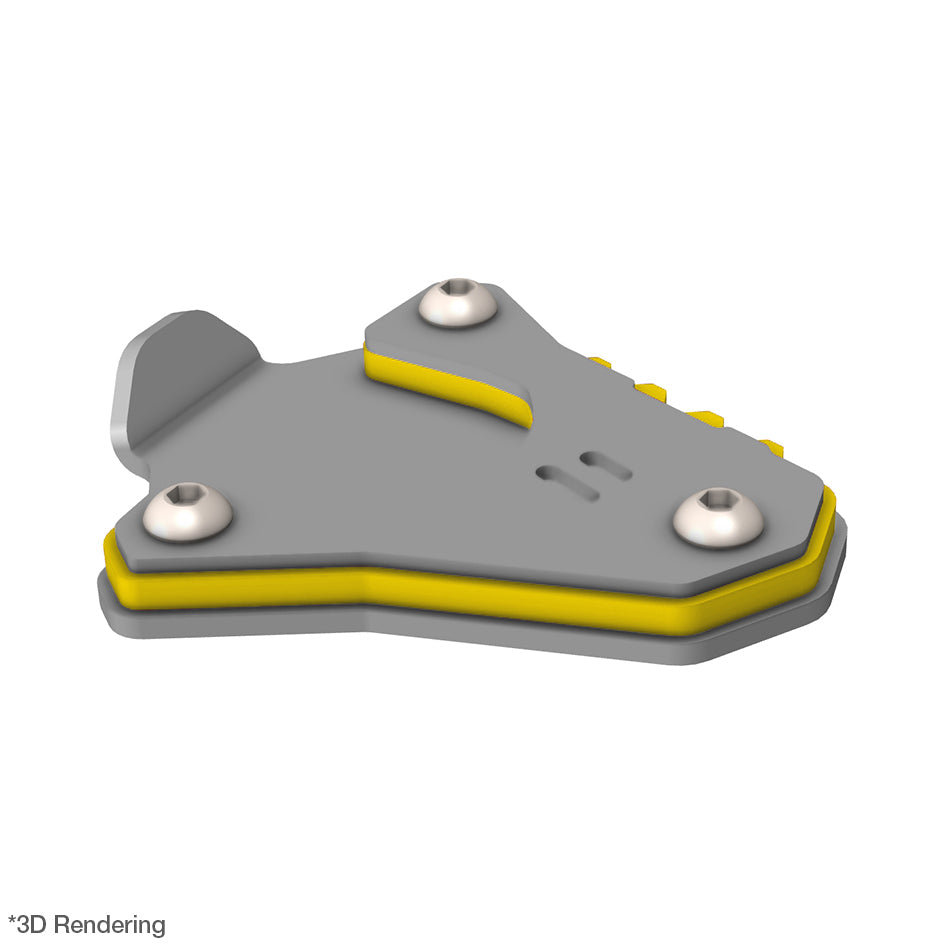 Crosspro Side Stand Base Extension, Yellow – KTM 790 Adventure 2022 / KTM 790 Adventure R 2023–2024