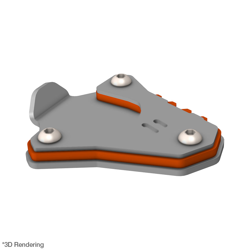 Crosspro Side Stand Base Extension, Orange – KTM 790 Adventure 2022 / KTM 790 Adventure R 2023–2024