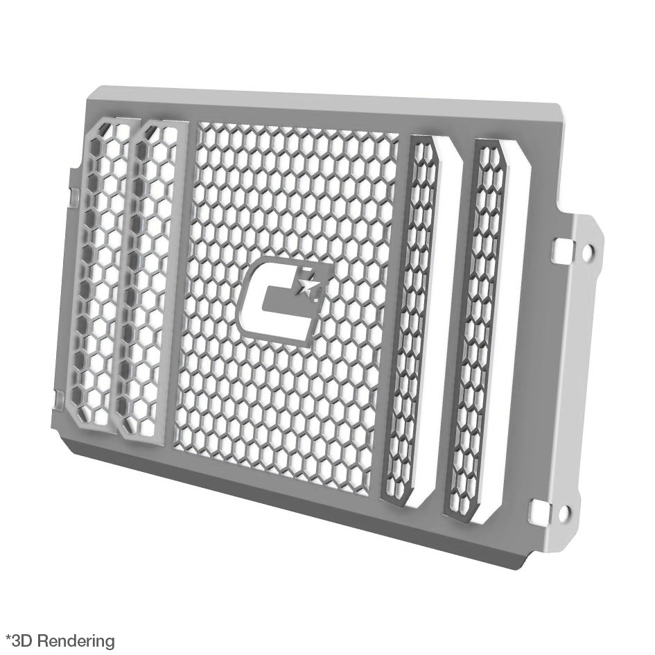 Crosspro Front Radiator Guard, Brushed Stainless – Yamaha MT-07 2018–2020