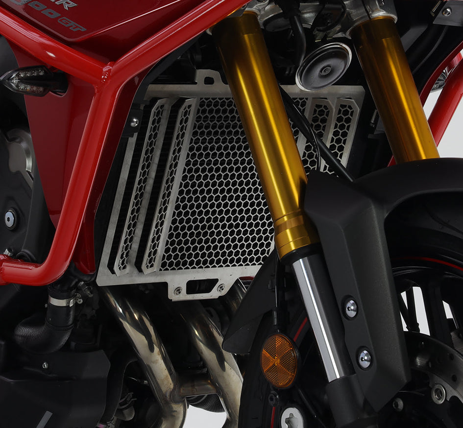 Crosspro Front Radiator Guard, Brushed Stainless – Yamaha Tracer 900 / GT 2018–2020