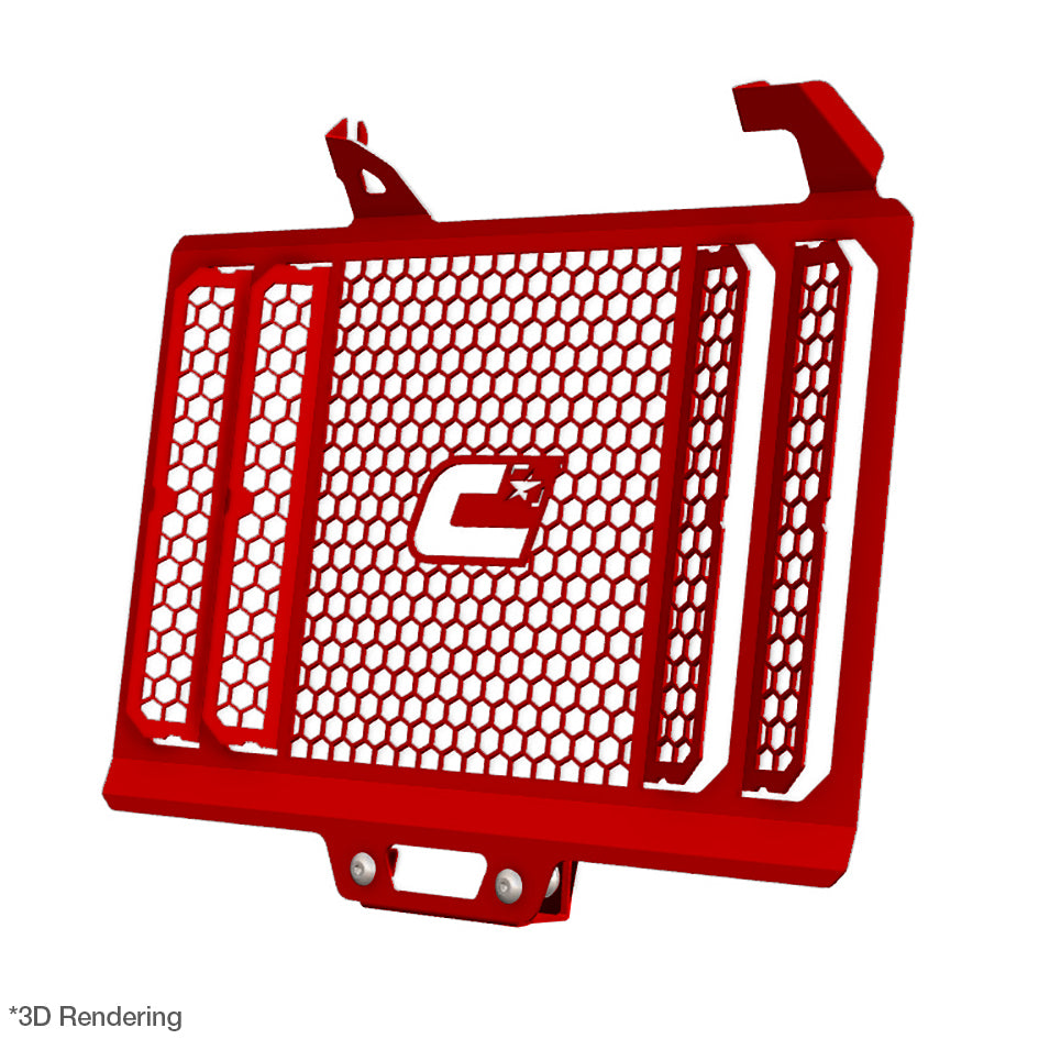Crosspro Front Radiator Guard, Red - inc GT