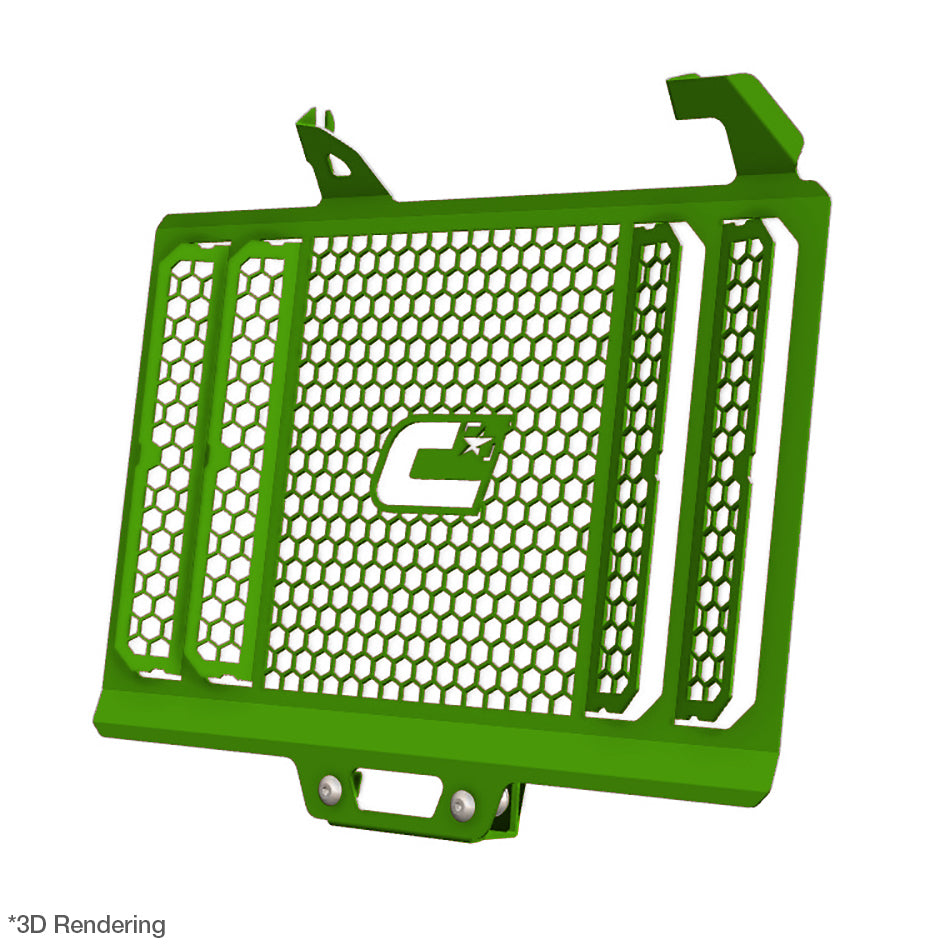 Crosspro Front Radiator Guard, Green - inc GT