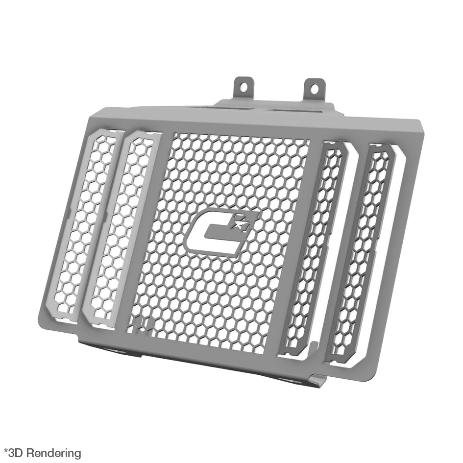 Crosspro Front Radiator Guard, Brushed Stainless – Moto Morini X-Cape 650 2022–2026