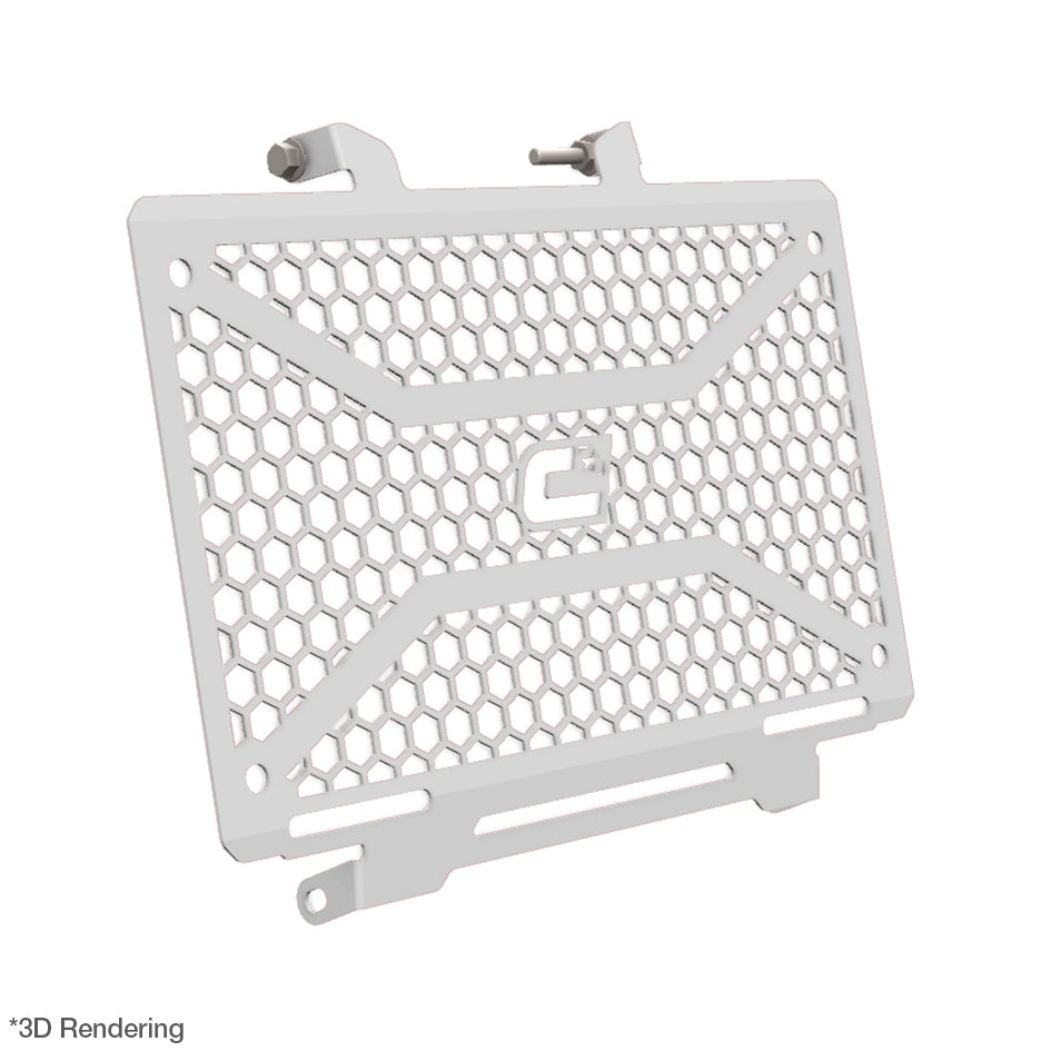 Crosspro Front Radiator Guard, White – Honda XL750 Transalp 2023–2026