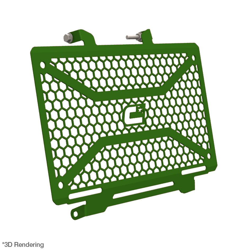 Crosspro Front Radiator Guard, Green – Honda XL750 Transalp 2023–2026