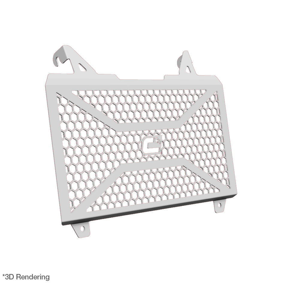 Crosspro Front Radiator Guard, White - DE models only