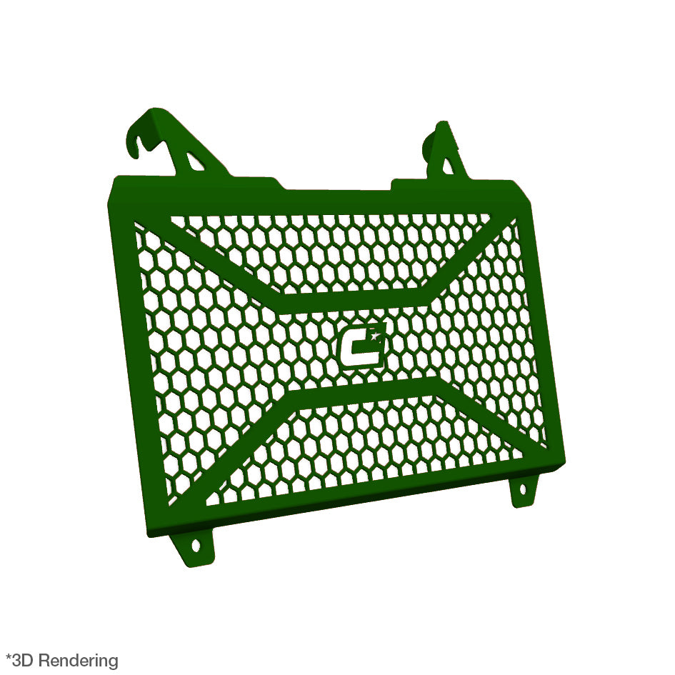 Crosspro Front Radiator Guard, Green - DE models only